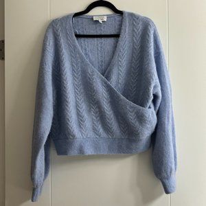& Other Stories Blue Wrap Sweater